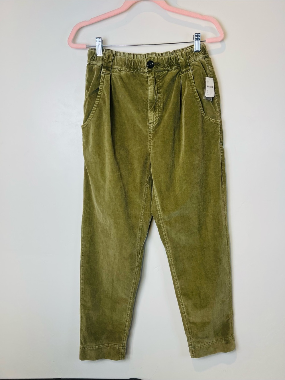 Free People Green Corduroy Pants S